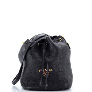 Prada Small Dual Strap Top Handle Bucket Bag